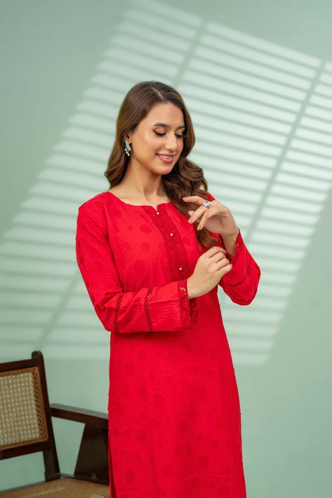 Jahan Ara - Ruby (1-Pcs Stitched Kurti)