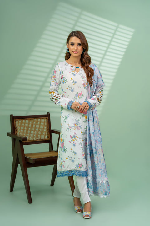 Jahan Ara - Pearlescent (3pcs-Unstitched)