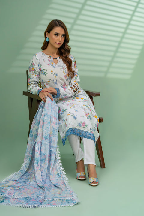 Jahan Ara - Pearlescent (3pcs-Unstitched)