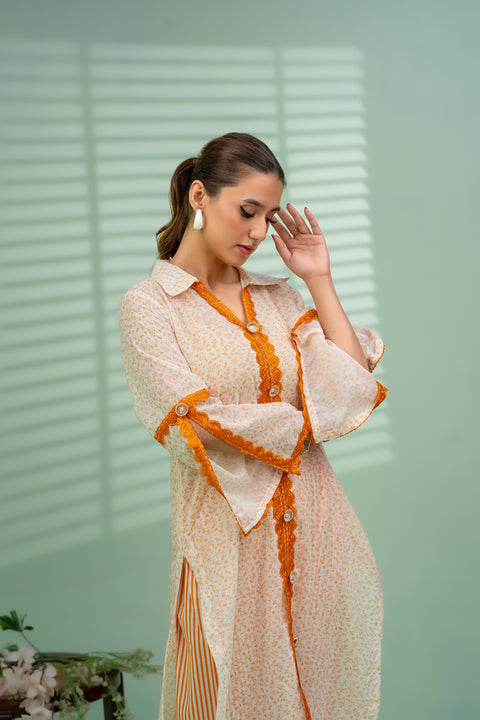 Jahan Ara - Amber (3pcs-Unstitched)