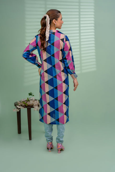Jahan Ara - Mauveine (1pc-Stitched Kurti)