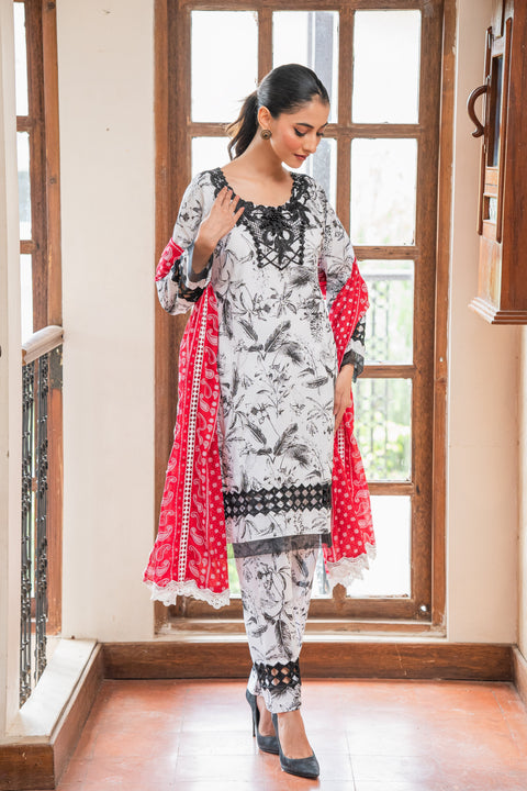 Jahan Ara - Signature black (2Pcs-Unstitched)